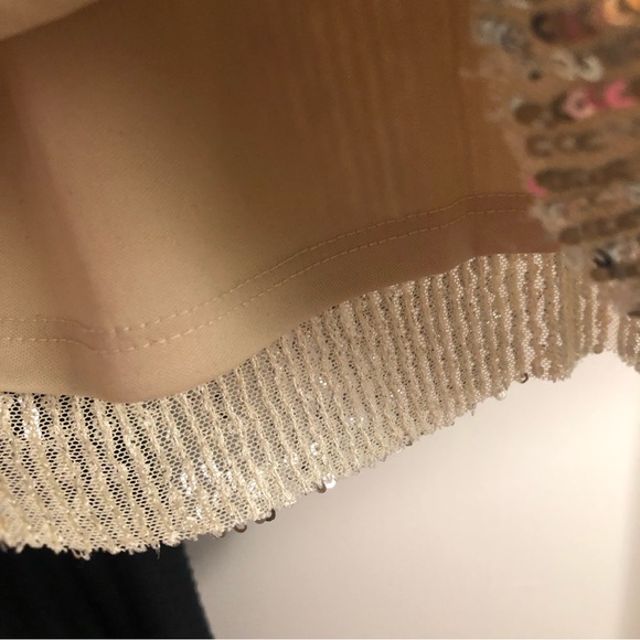 Gianni Bini Mini Silver Sequin Cropped Tank Top. XS - Picture 11 of 11